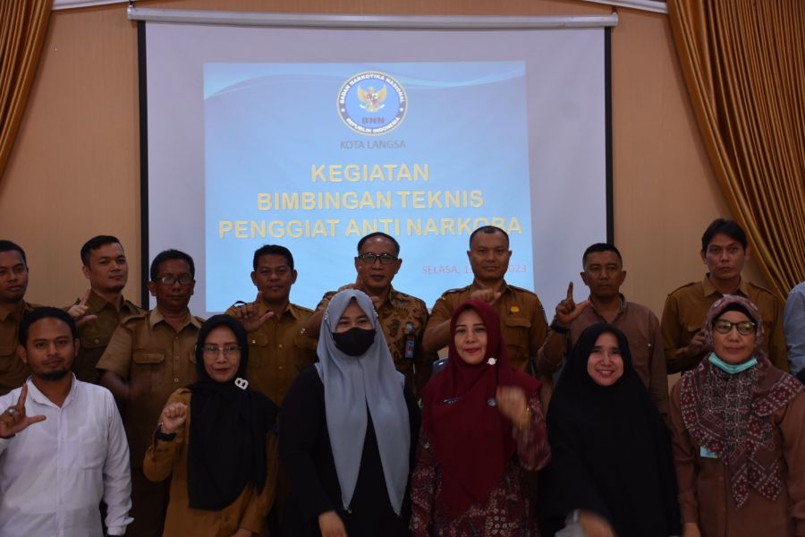 BNN Kota Langsa Gelar Bimbingan Teknis Penggiat P4GN Ta 2023
