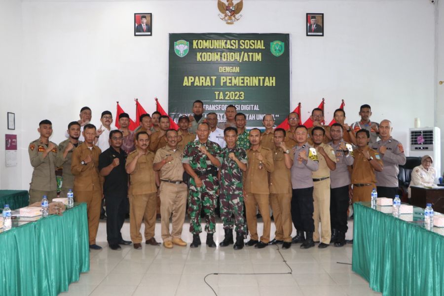 Kodim 0104/Aceh Timur Gelar Komunikasi Sosial Dengan Aparat Pemerintah Tahun 2023