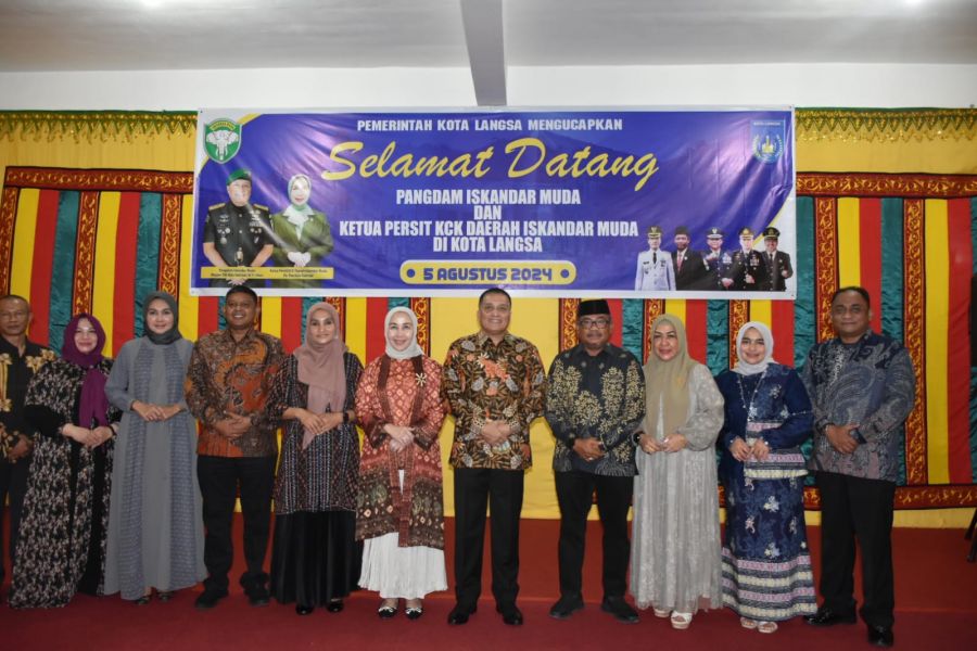Kunker Pangdam IM Disambut Forkopimda Kota Langsa