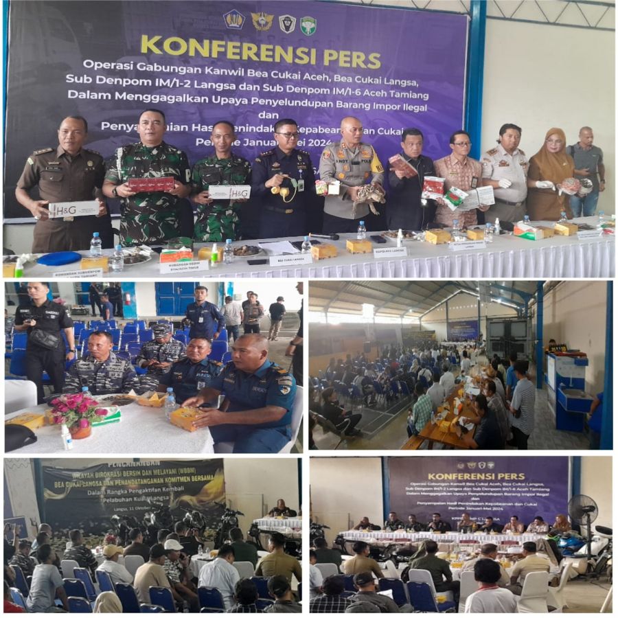 Operasi Gabungan Bea Cukai Langsa Berhasil Gagalkan Kegiatan Impor Ilegal