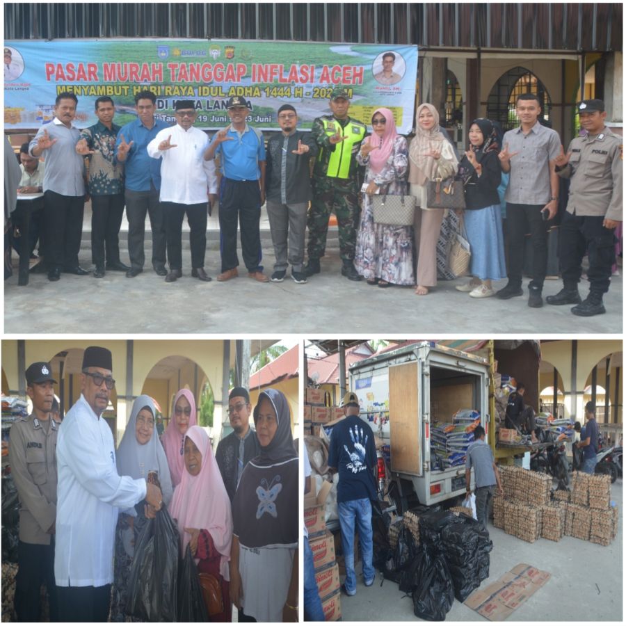Pj. Walikota Langsa Tinjau Hari Terakhir Pelaksanaan Pasar Murah