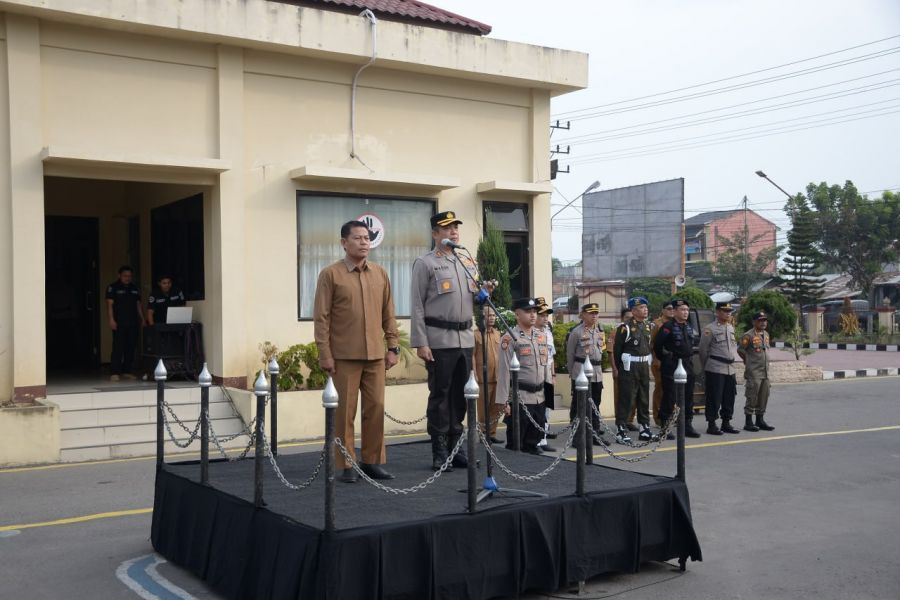 Polres Langsa Apel Gelar Pasukan Operasi Ketupat Seulawah 2023