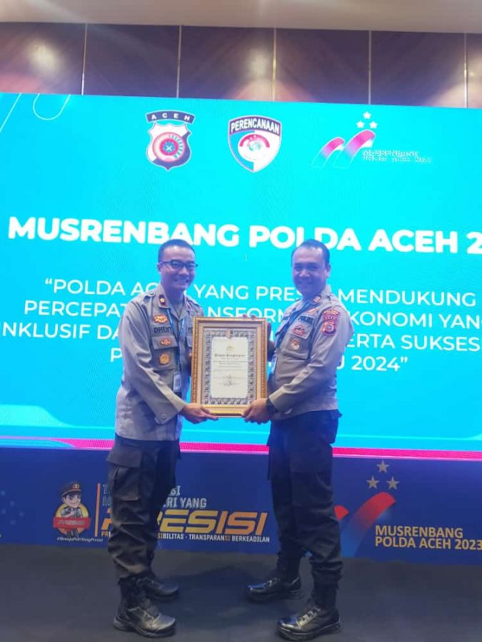 Polres Langsa Dapat Piagam Penghargaan Dari Kapolri 