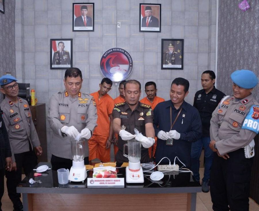 Polres Langsa Musnahkan Sabu Seberat 453,11 Gram
