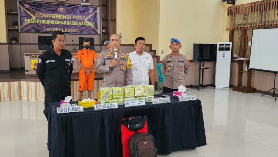 Polres Langsa Tangkap Residivis Terkait Kasus Sabu Jaringan Provinsi