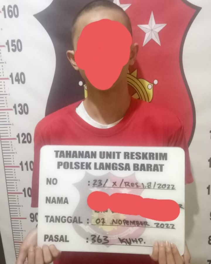 Polsek Langsa Barat Berhasil Tangkap Pembobol Rumah Warga