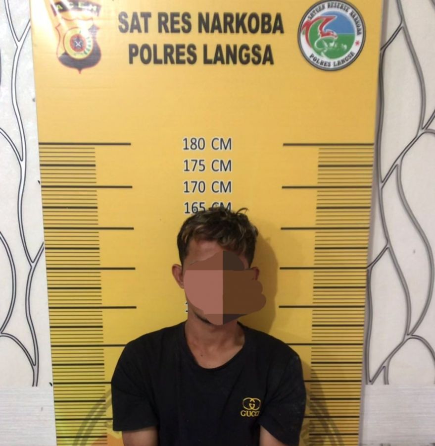 Satresnarkoba Polres Langsa Ringkus Pengedar Narkoba Jenis Sabu